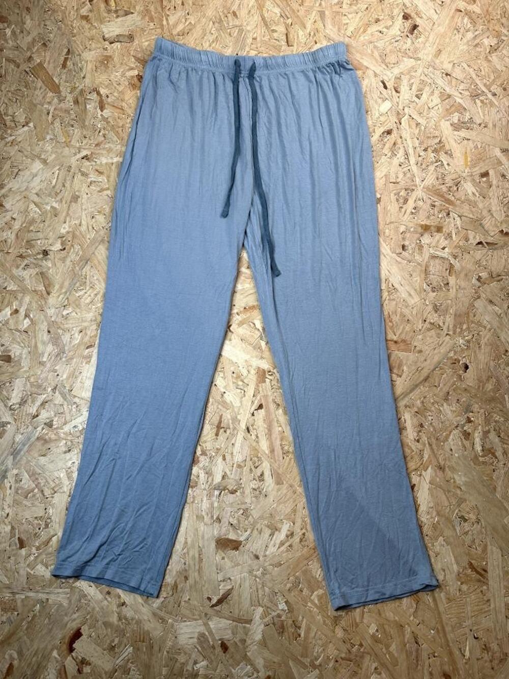 Emirates First Class Pajama Pants Mens L XL Gray Lounge Sleepwear Drawstring